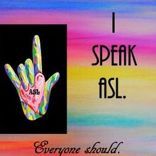 ASL American Sign Language Art